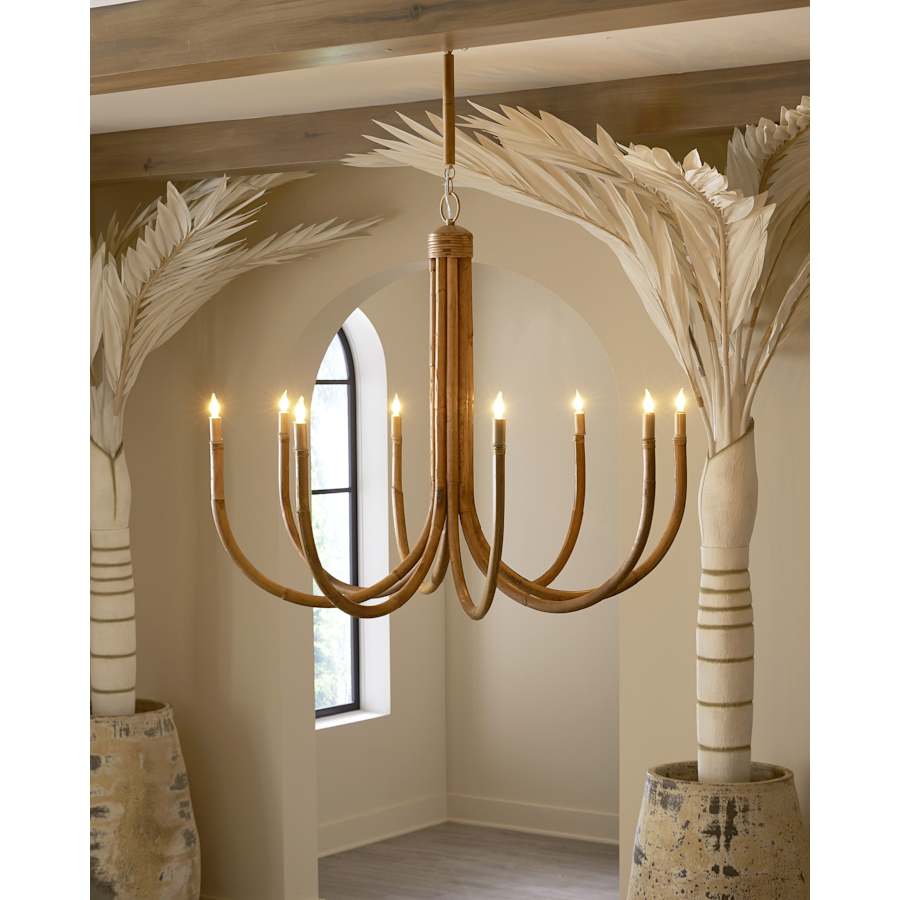 Currey and Company 8 Light 43" Wide Candle Style Chandelier