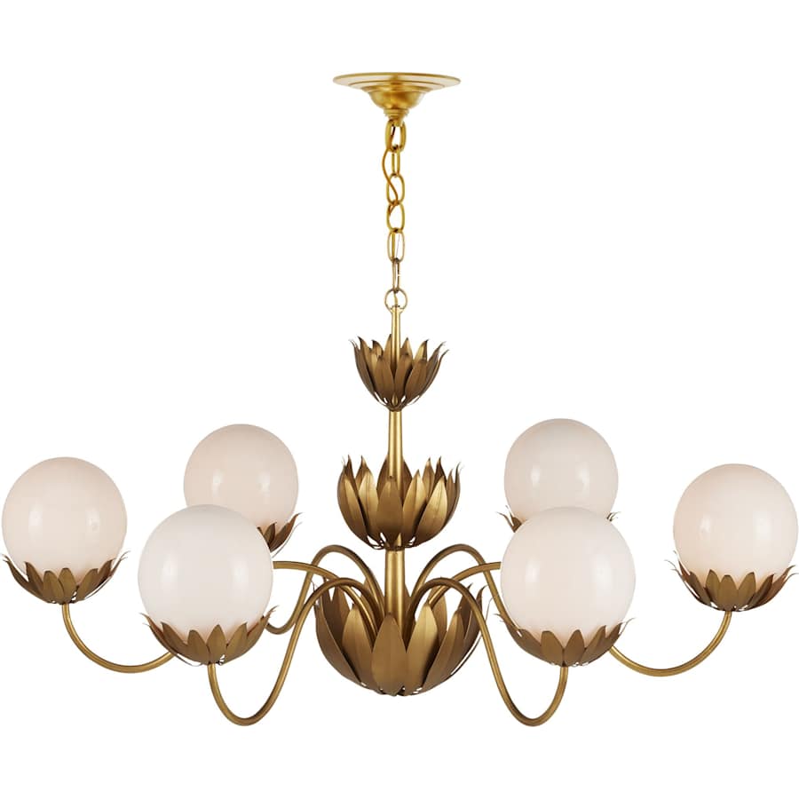 Currey and Company Mirasole 6 Light 37" Wide Chandelier