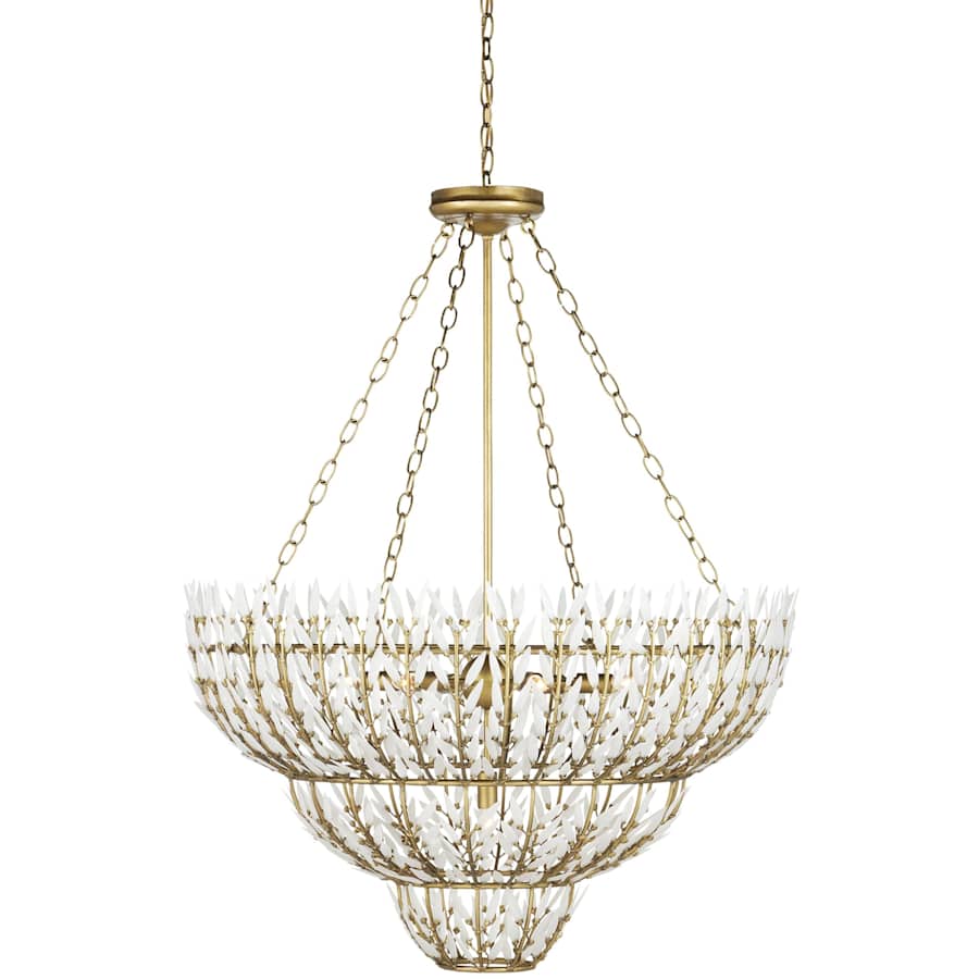 Currey and Company Magnum Opus 7 Light 35" Wide Waterfall Chandelier