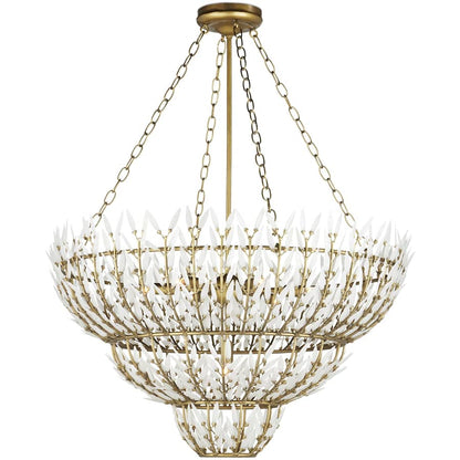 Currey and Company Magnum Opus 7 Light 35" Wide Waterfall Chandelier