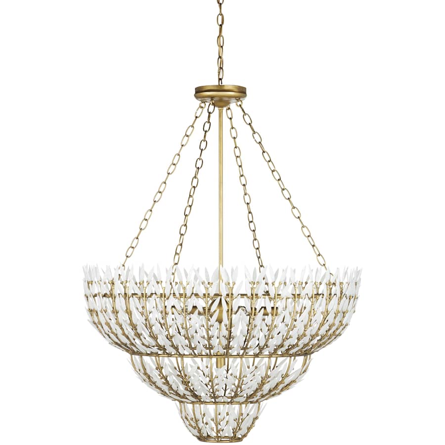Currey and Company Magnum Opus 7 Light 35" Wide Waterfall Chandelier