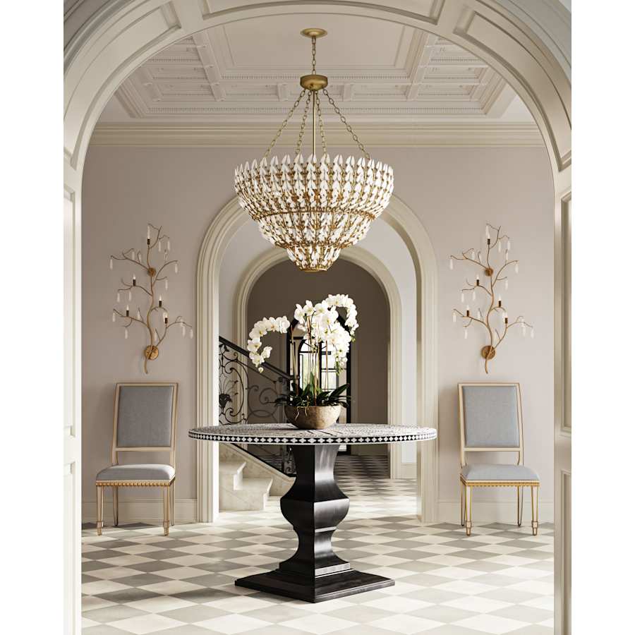 Currey and Company Magnum Opus 7 Light 35" Wide Waterfall Chandelier