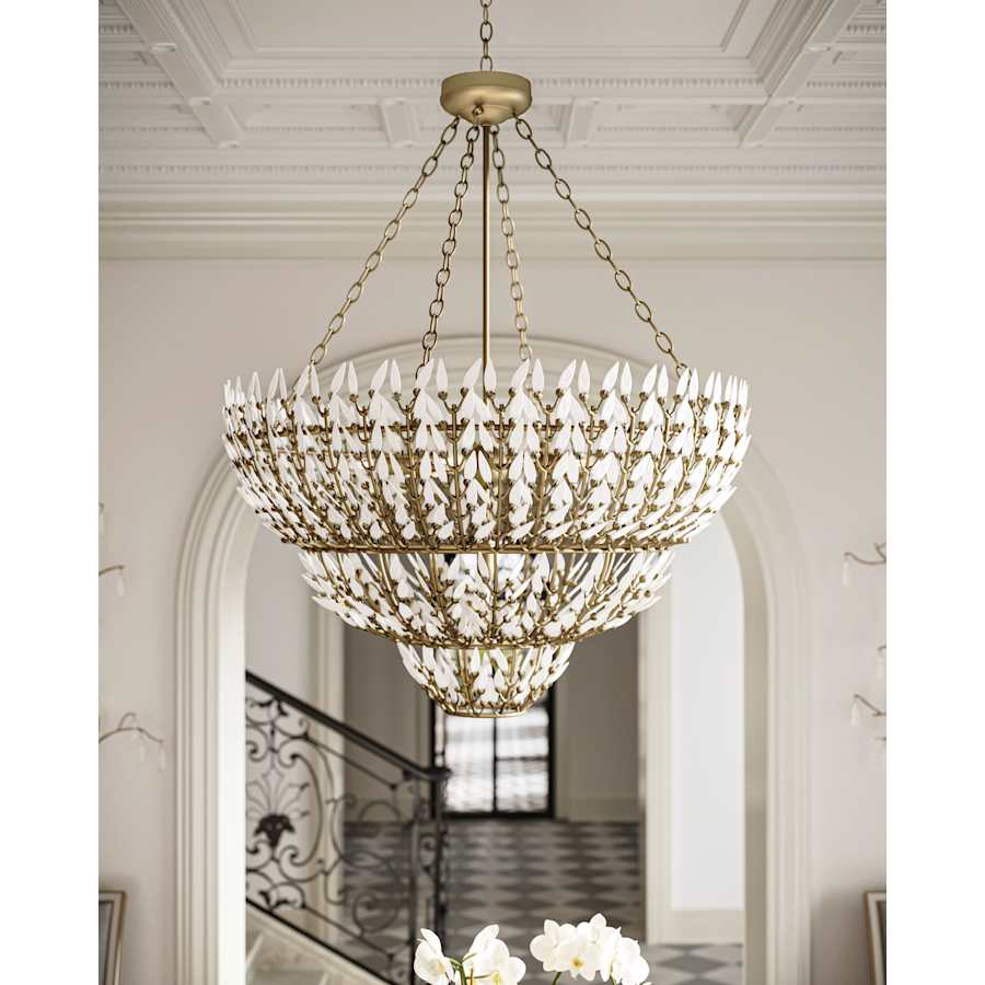 Currey and Company Magnum Opus 7 Light 35" Wide Waterfall Chandelier