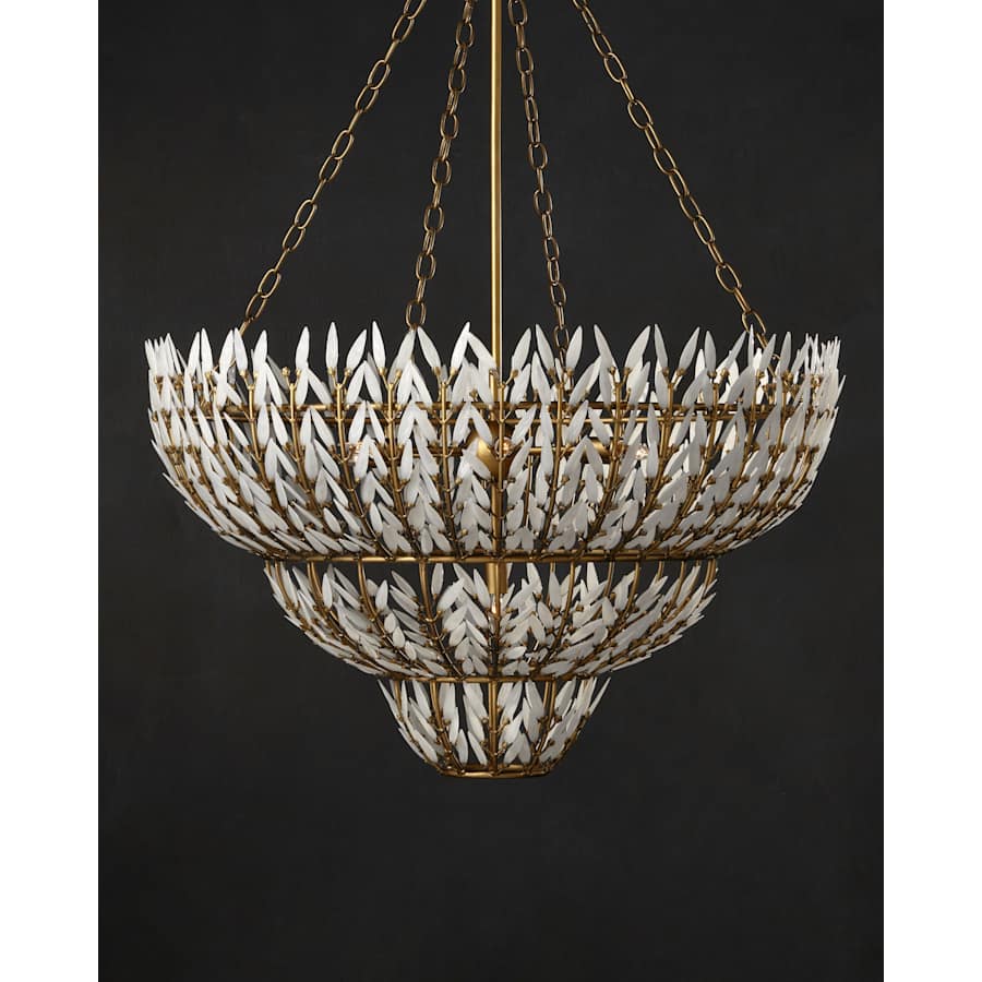 Currey and Company Magnum Opus 7 Light 35" Wide Waterfall Chandelier