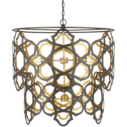 Currey and Company Mauresque 6 Light 33" Wide Waterfall Chandelier