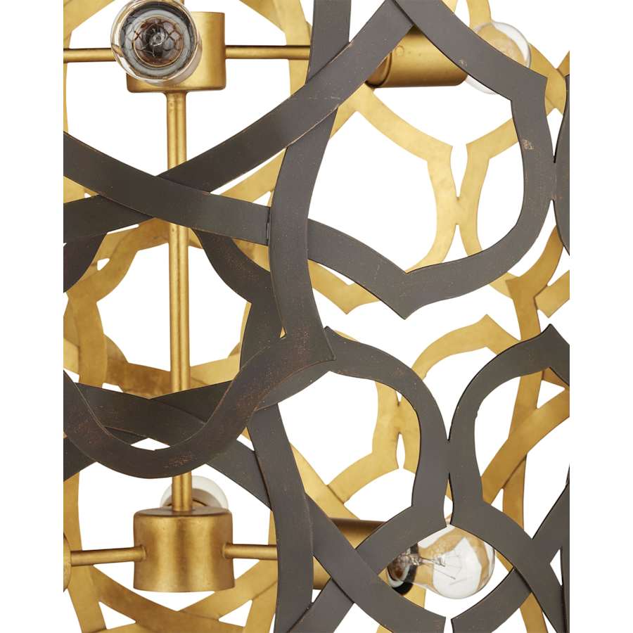 Currey and Company Mauresque 6 Light 33" Wide Waterfall Chandelier