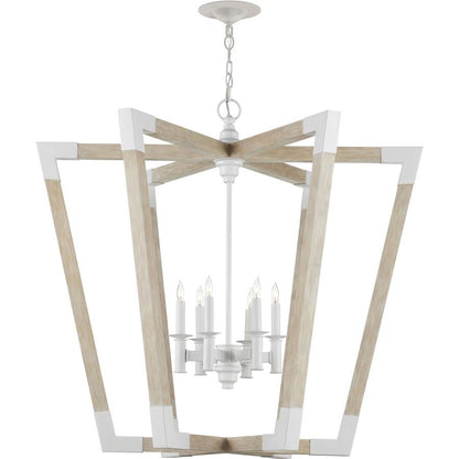 Currey and Company Bastian 6 Light 38" Wide Candle Style Chandelier