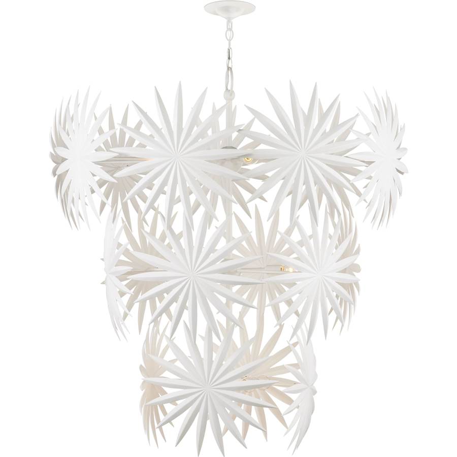 Currey and Company Bismarkia 13 Light 44" Wide Waterfall Chandelier