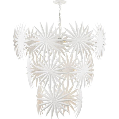 Currey and Company Bismarkia 13 Light 44" Wide Waterfall Chandelier