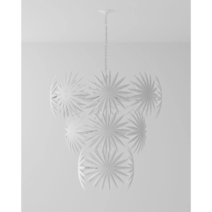 Currey and Company Bismarkia 13 Light 44" Wide Waterfall Chandelier