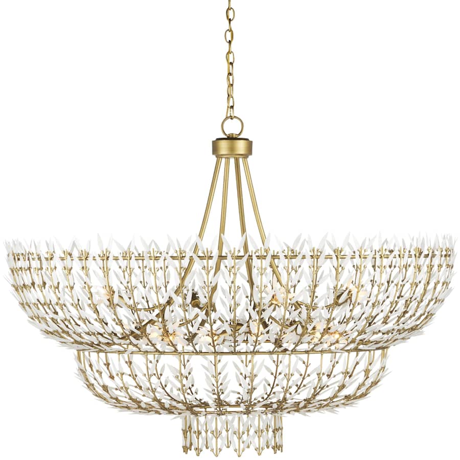 Currey and Company Magnum Opus 12 Light 56" Wide Waterfall Chandelier