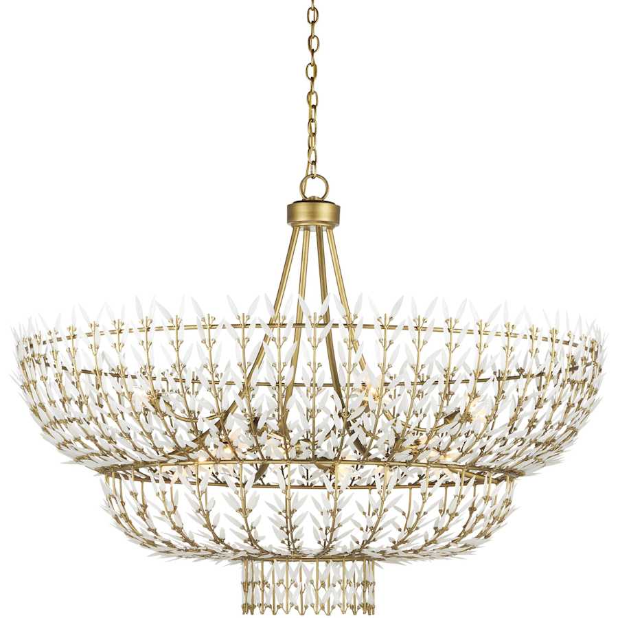Currey and Company Magnum Opus 12 Light 56" Wide Waterfall Chandelier