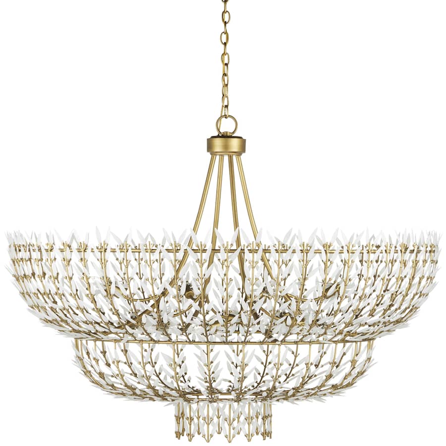 Currey and Company Magnum Opus 12 Light 56" Wide Waterfall Chandelier