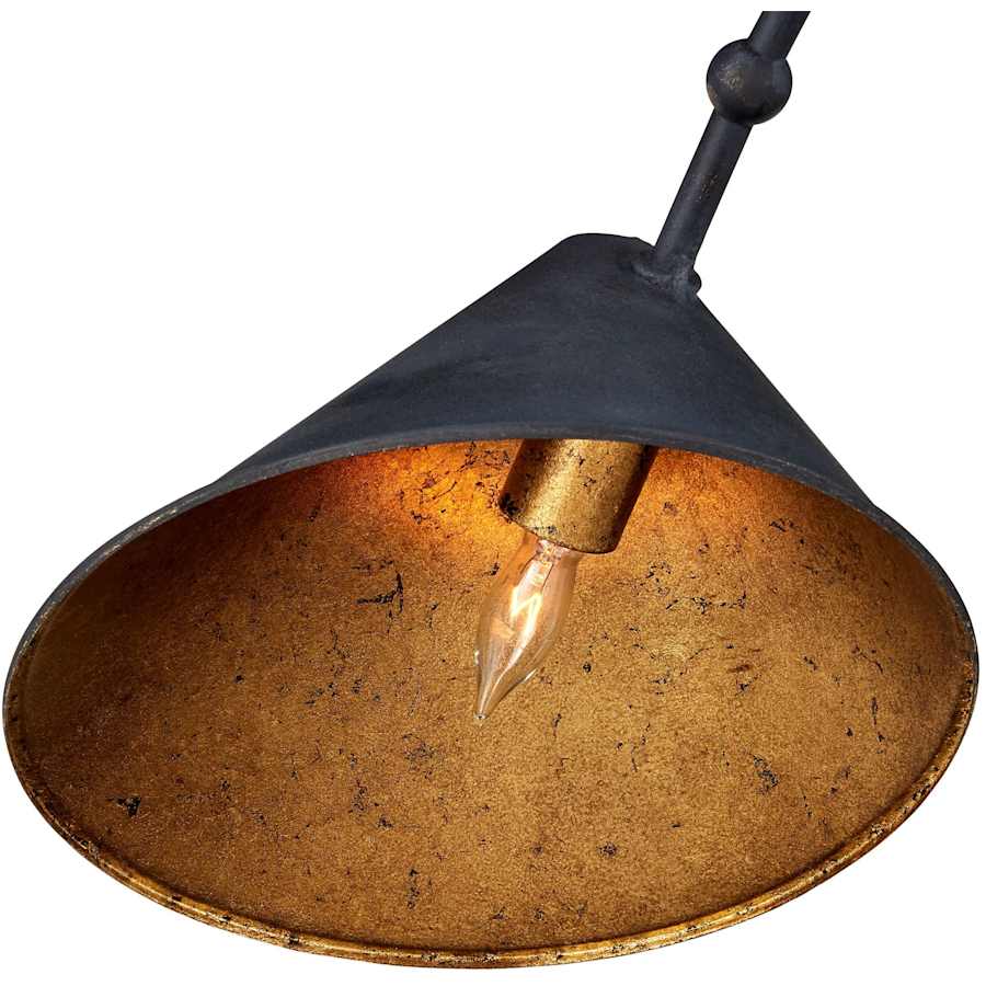 Currey and Company Serpa 5 Light 81" Wide Wrought Iron Chandelier