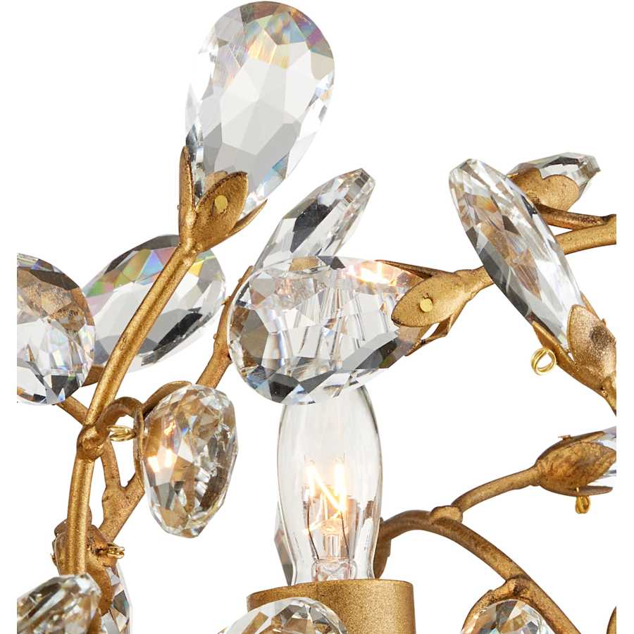 Currey and Company Crystal Bud 24 Light 58" Wide Crystal Ring Chandelier