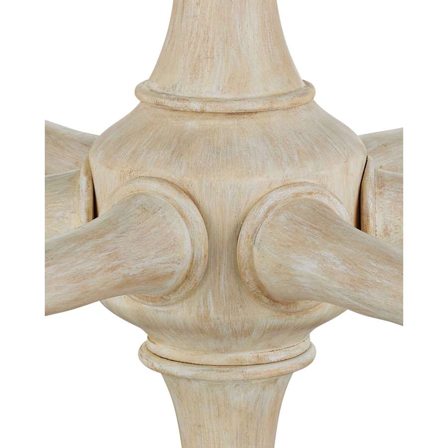 Currey and Company Aleister 6 Light 44" Wide Wrought Iron Candle Style Chandelier