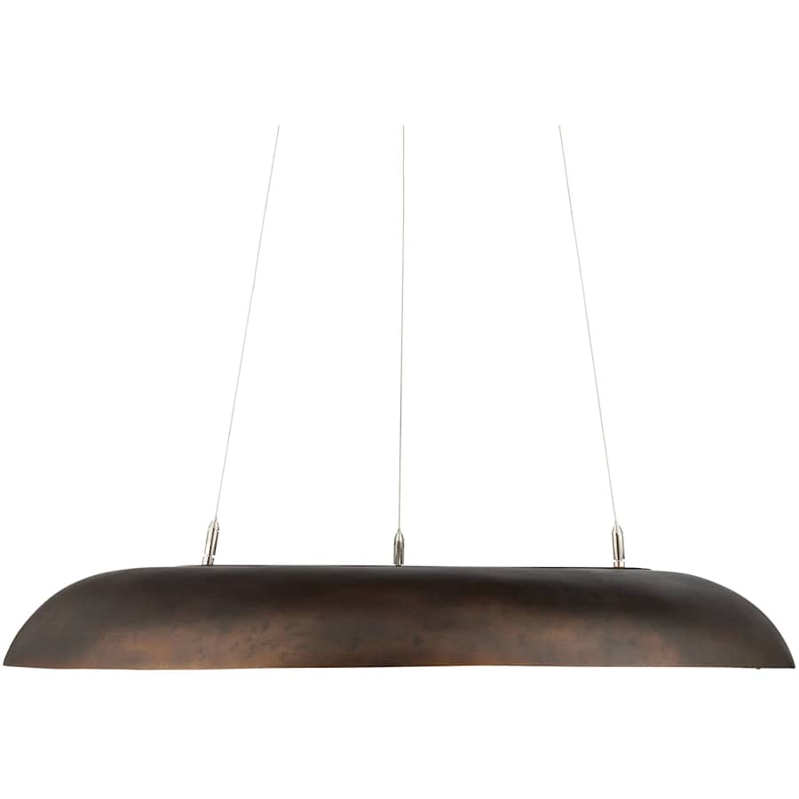 Currey and Company Tairagai 32" Wide LED Wrought Iron Ring Chandelier