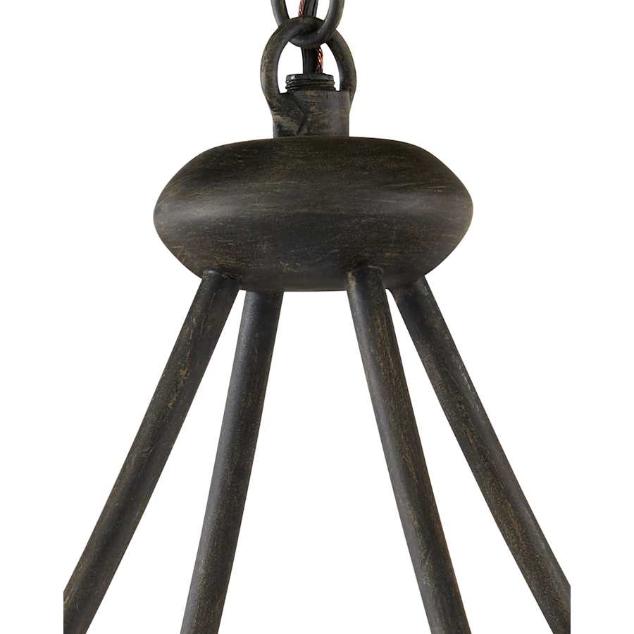 Currey and Company Circumstellar 8 Light 37" Wide Wrought Iron Ring Chandelier with Recycled Glass Shades