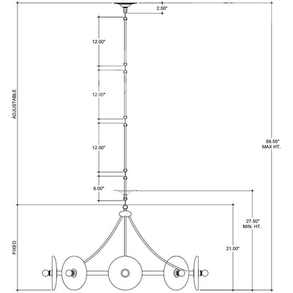 Currey and Company Circumstellar 8 Light 37" Wide Wrought Iron Ring Chandelier with Recycled Glass Shades