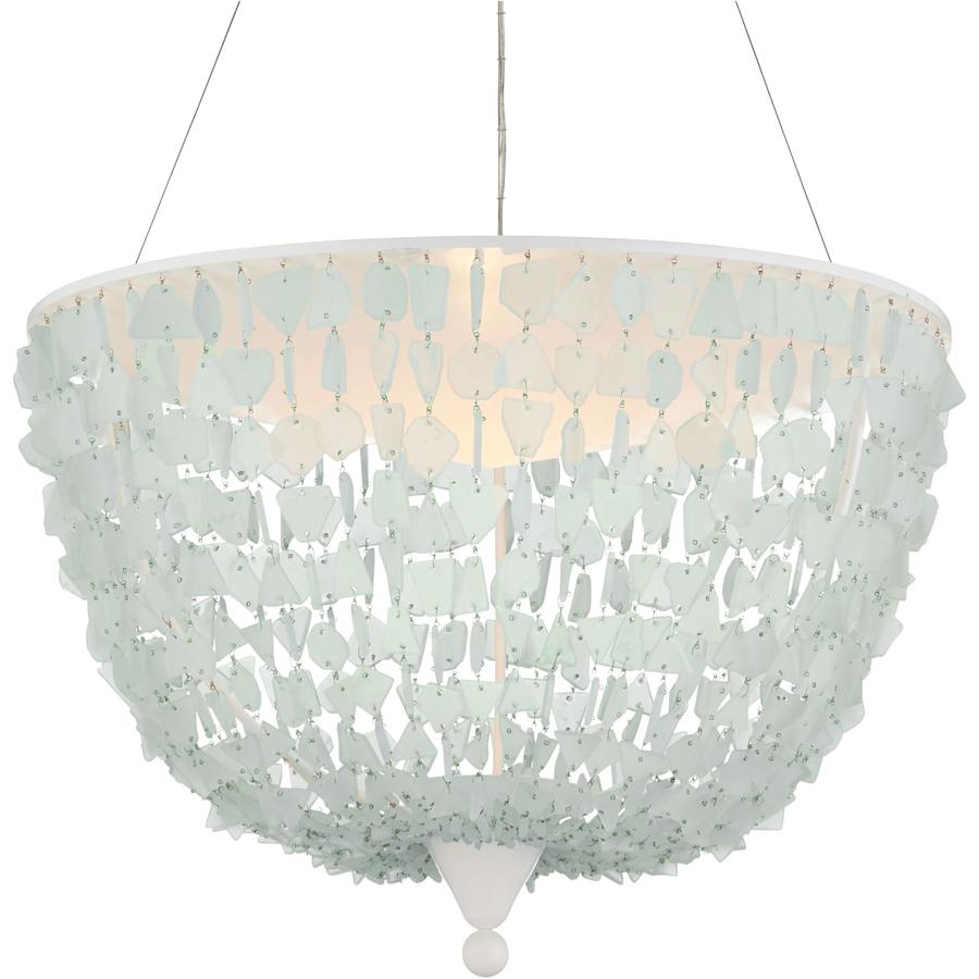 Currey and Company Thalassa 30" Wide LED Wrought Iron Pendant