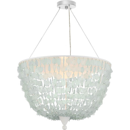 Currey and Company Thalassa 30" Wide LED Wrought Iron Pendant