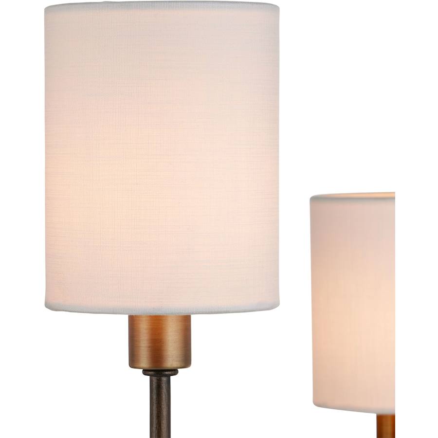 Currey and Company Archetype 8 Light 33" Wide Chandelier with Linen Shades
