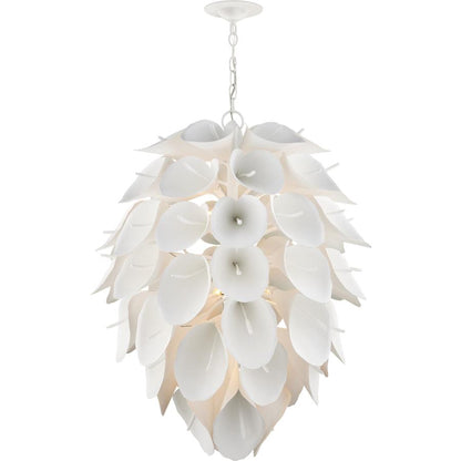 Currey and Company Diego 9 Light 29" Wide Wrought Iron Pendant