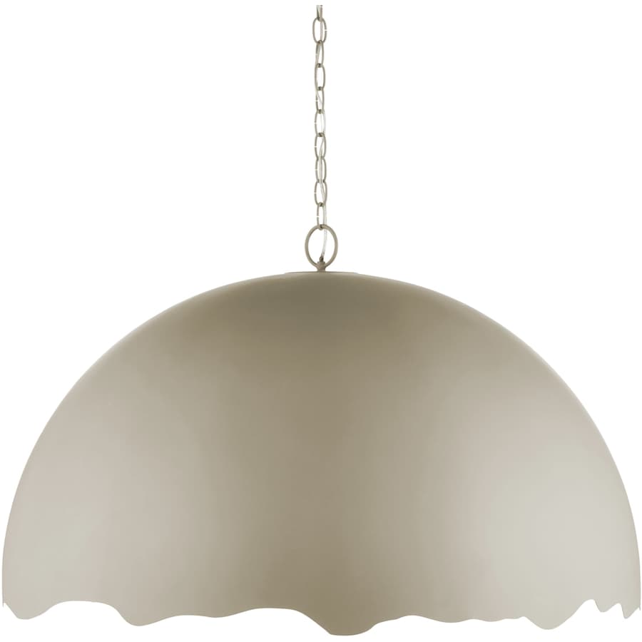 Currey and Company Tamago 35" Wide Wrought Iron Pendant