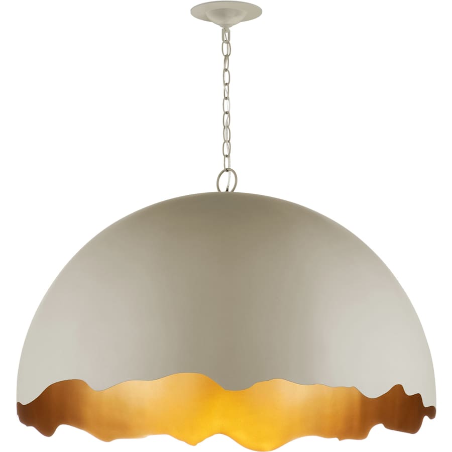 Currey and Company Tamago 35" Wide Wrought Iron Pendant