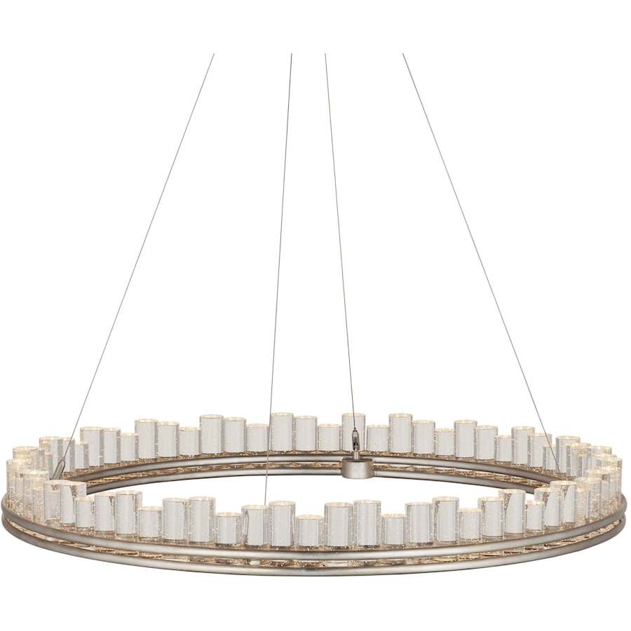 Currey and Company Pleiades 36" Wide LED Crystal Ring Chandelier