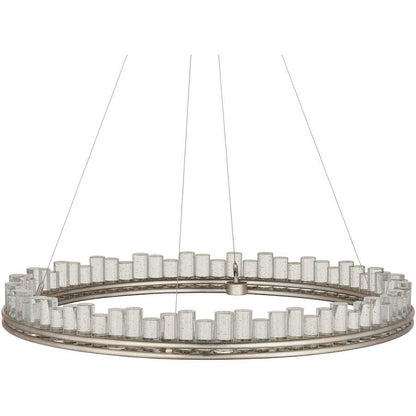 Currey and Company Pleiades 36" Wide LED Crystal Ring Chandelier