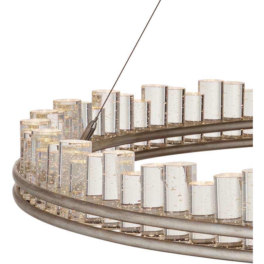 Currey and Company Pleiades 51" Wide LED Crystal Ring Chandelier