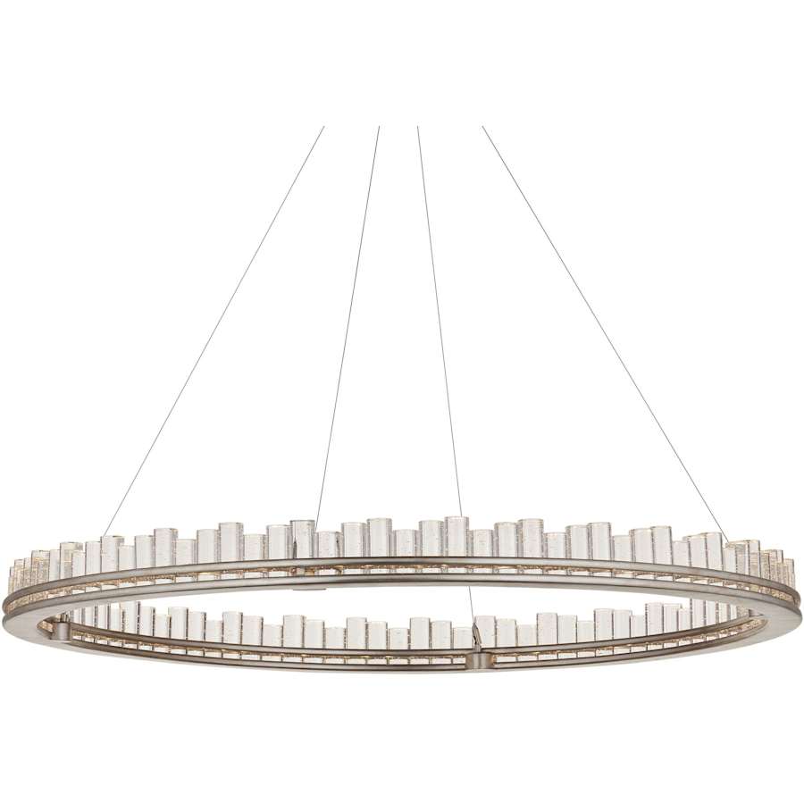 Currey and Company Pleiades 51" Wide LED Crystal Ring Chandelier