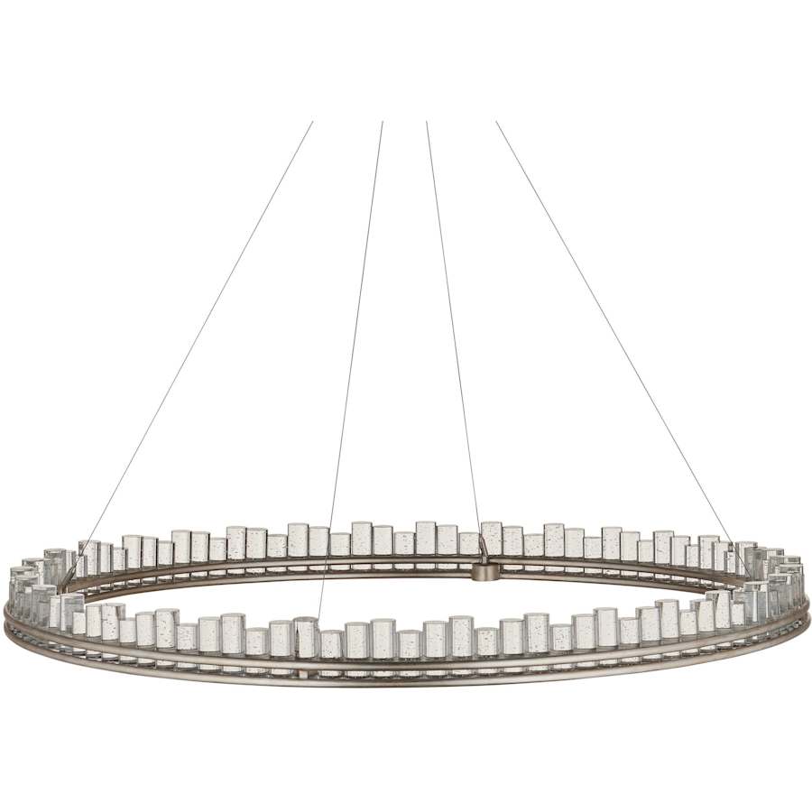 Currey and Company Pleiades 51" Wide LED Crystal Ring Chandelier
