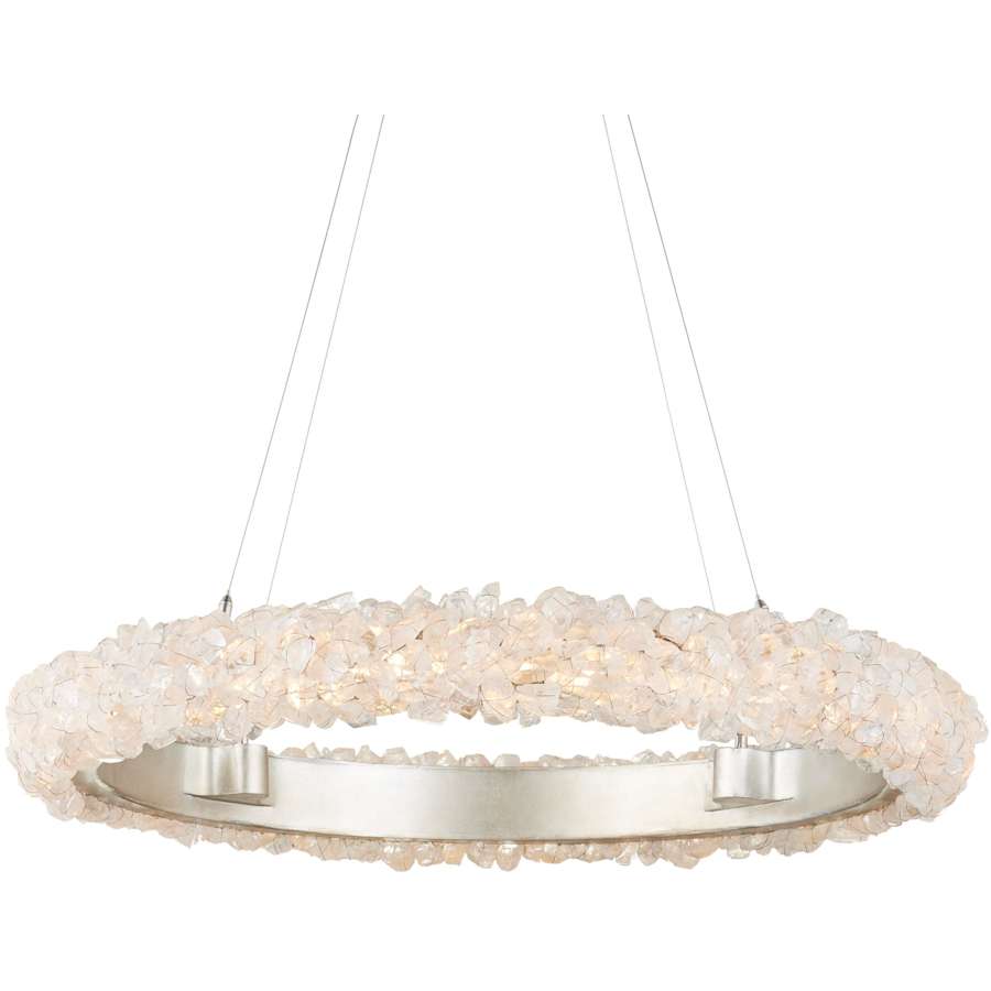 Currey and Company Iconoclast 32" Wide LED Crystal Ring Chandelier