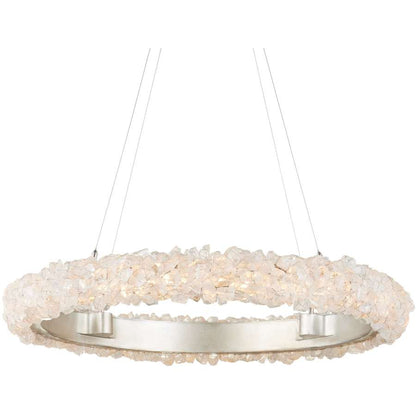 Currey and Company Iconoclast 32" Wide LED Crystal Ring Chandelier