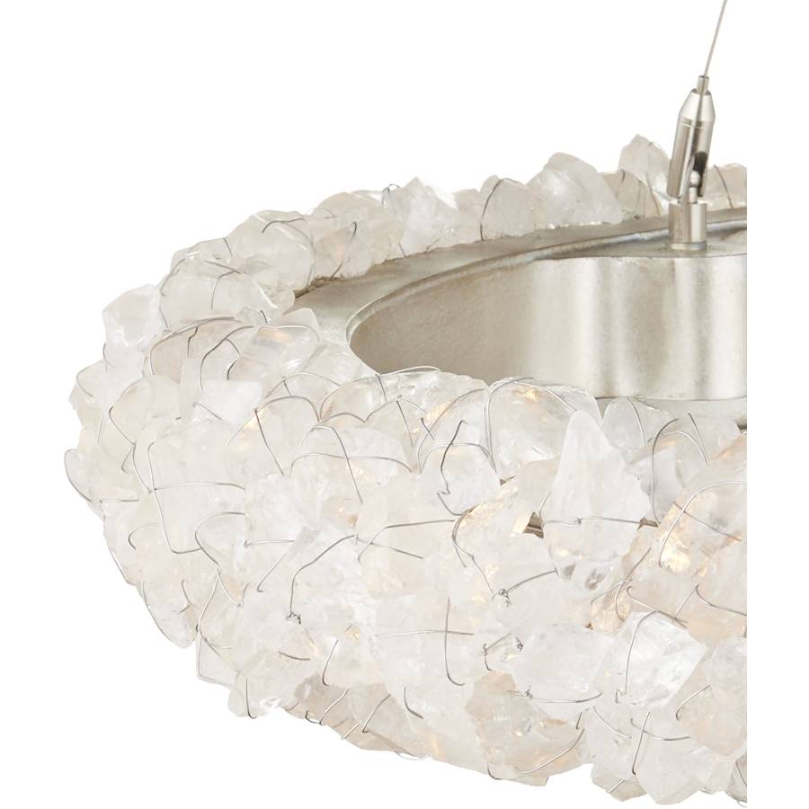 Currey and Company Iconoclast 32" Wide LED Crystal Ring Chandelier