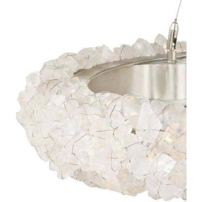 Currey and Company Iconoclast 32" Wide LED Crystal Ring Chandelier