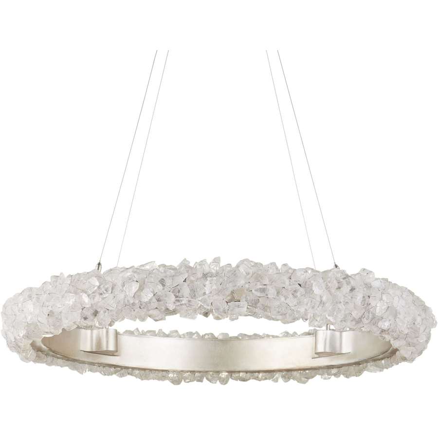 Currey and Company Iconoclast 32" Wide LED Crystal Ring Chandelier