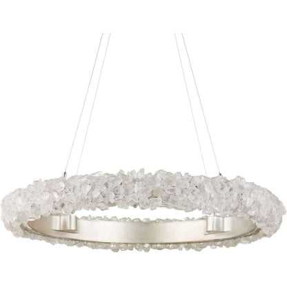 Currey and Company Iconoclast 32" Wide LED Crystal Ring Chandelier
