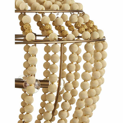 Currey and Company Penelope 6 Light 27" Wide Beaded Empire Chandelier