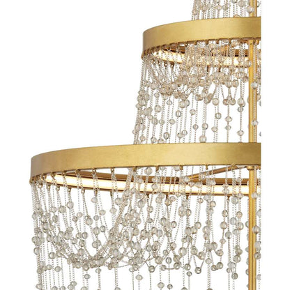 Currey and Company Mademoiselle 28" Wide Beaded Empire Chandelier