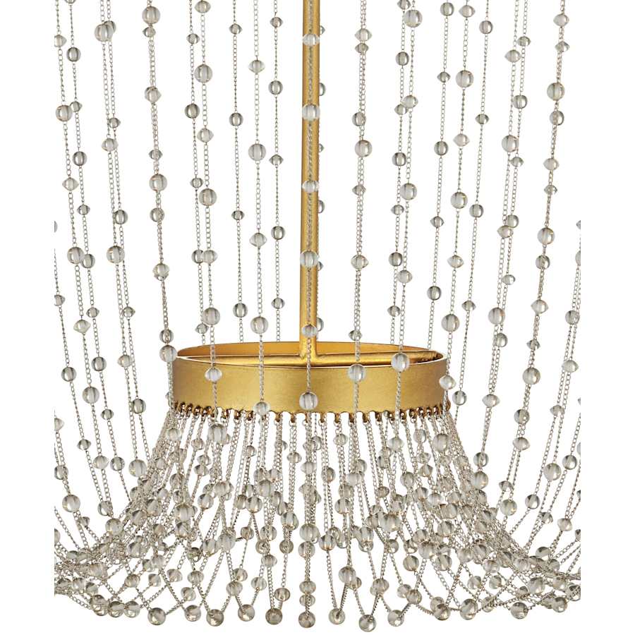 Currey and Company Mademoiselle 28" Wide Beaded Empire Chandelier