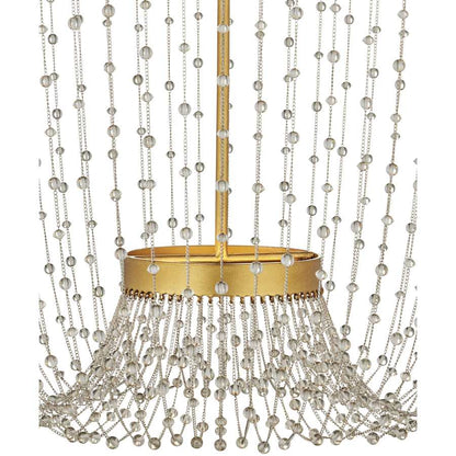 Currey and Company Mademoiselle 28" Wide Beaded Empire Chandelier