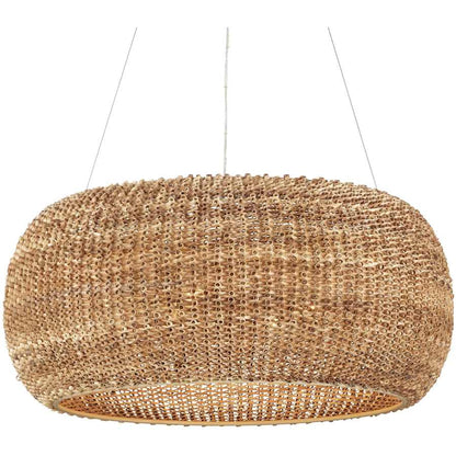 Currey and Company Boucle 6 Light 36" Wide Ring Chandelier