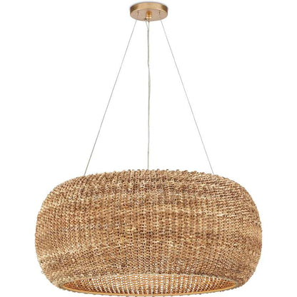 Currey and Company Boucle 6 Light 36" Wide Ring Chandelier
