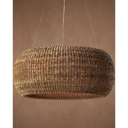 Currey and Company Boucle 6 Light 36" Wide Ring Chandelier