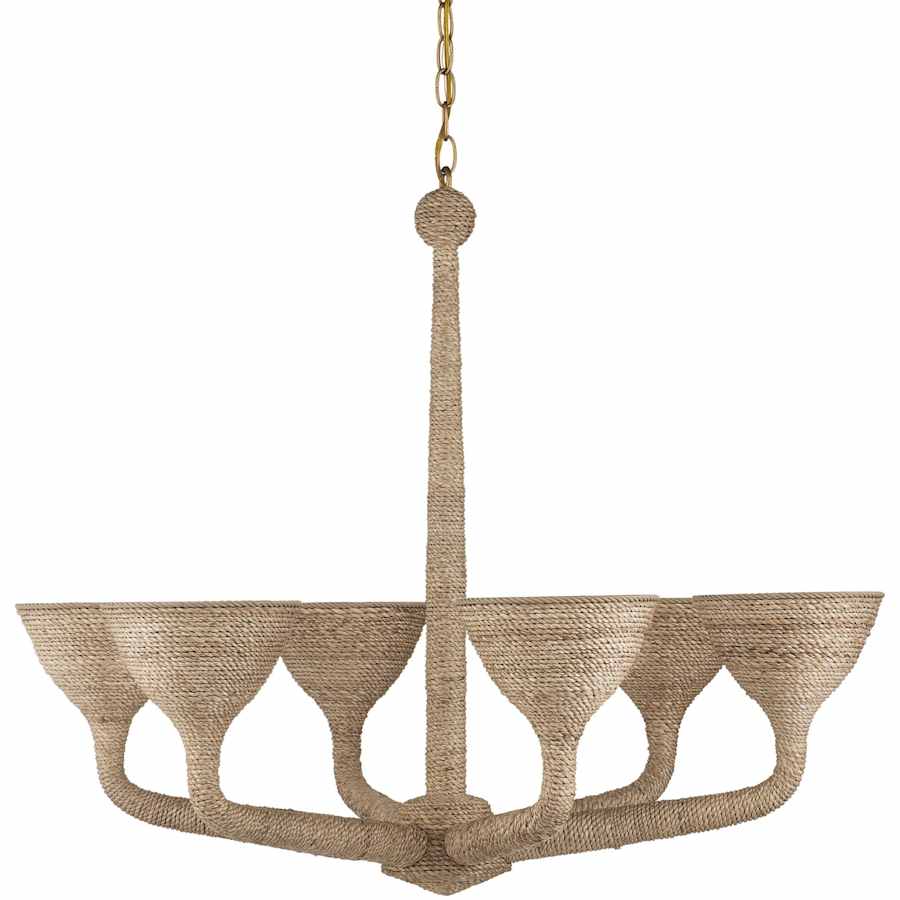 Currey and Company Marbella 6 Light 35" Wide Chandelier