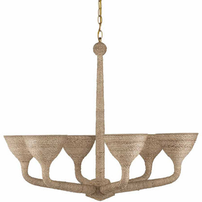 Currey and Company Marbella 6 Light 35" Wide Chandelier