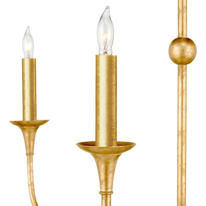 Currey and Company Nottaway 9 Light 45" Wide Taper Candle Style Chandelier